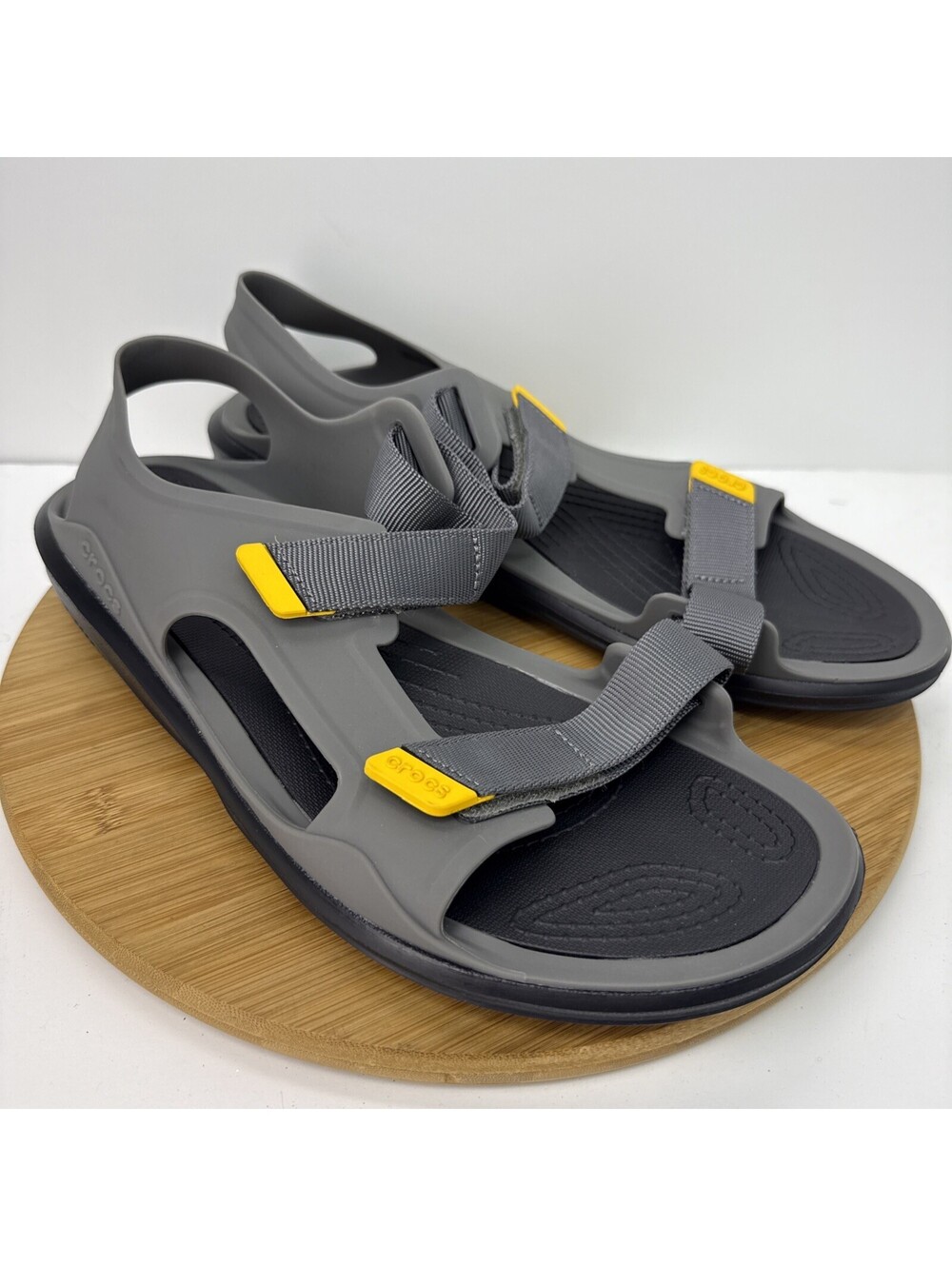 Crocs Swiftwater Expedition Sandals Men’s 13 Gray Black Outdoor Water Shoes